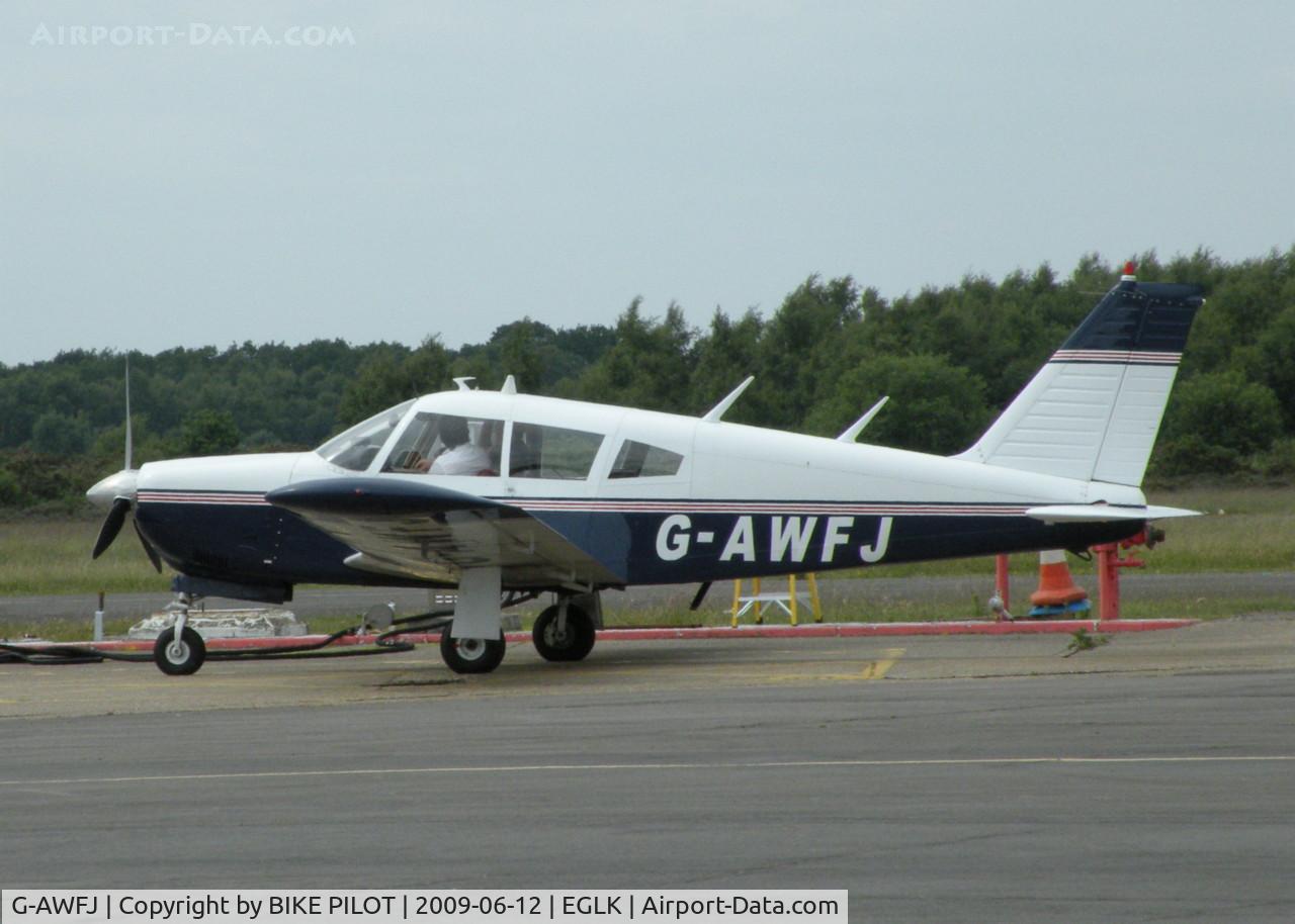G-AWFJ, 1968 Piper PA-28R-180 Cherokee Arrow C/N 28R-30688, FOX JULIET AT THE PUMPS