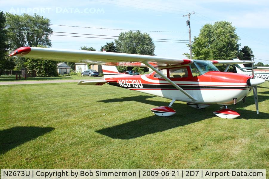 N2673U, 1963 Cessna 172D C/N 17250273, Father's Day fly-in at Beach City, Ohio