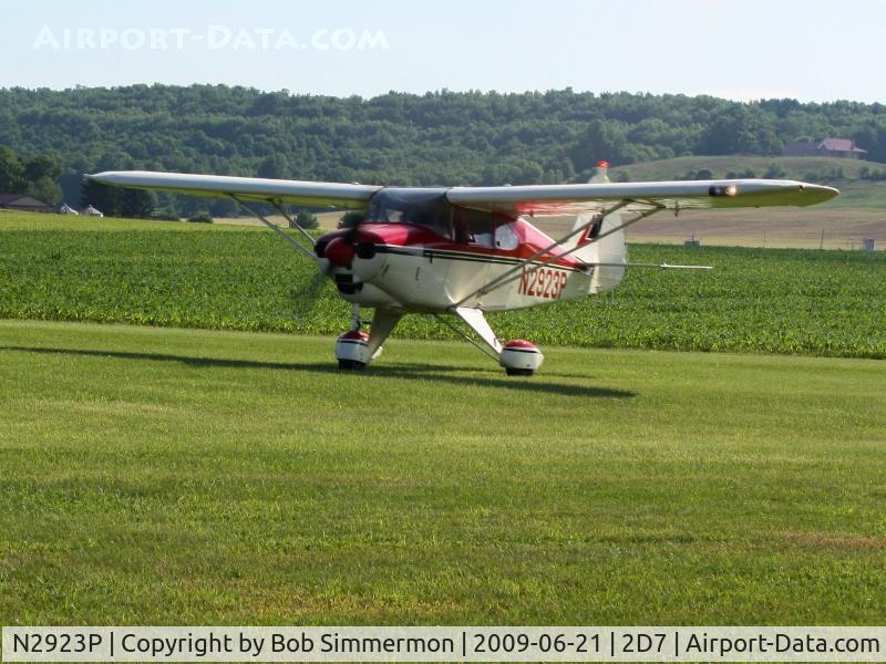 N2923P, 1955 Piper PA-22-150 C/N 22-3191, Father's Day fly-in at Beach City, Ohio