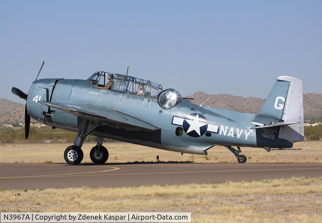 N3967A, 1945 Grumman TBM-3U Avenger C/N 53835, Casa Grande Fly-in