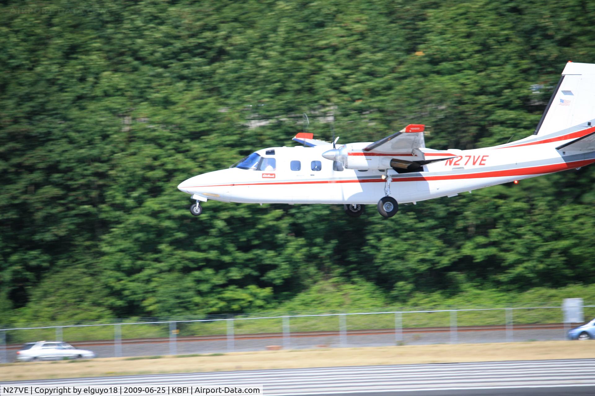 N27VE, 1984 Gulfstream Aerospace 695B C/N 96202, BOISE-SEATTLE