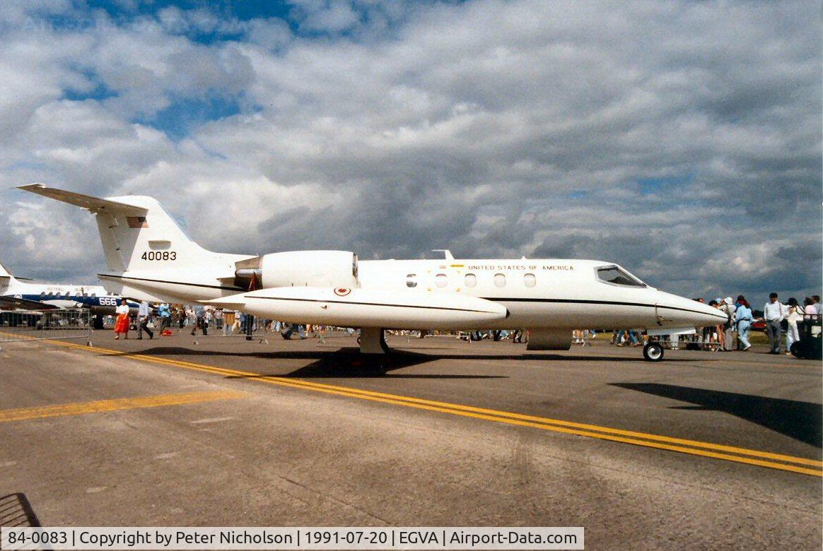 84-0083, 1984 Gates Learjet C-21A C/N 35A-529, C-21A Learjet of US European Command at the 1991 Intnl Air Tattoo at RAF Fairford.