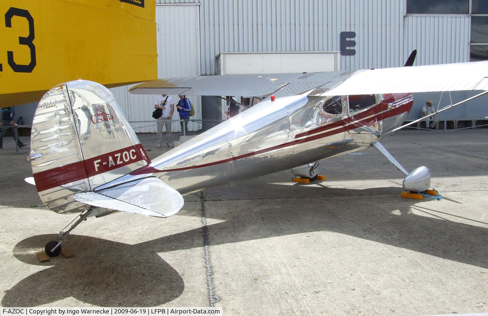 F-AZOC, 1946 Cessna 140 C/N 8353, Cessna 140 at the Musée de l'Air during Aerosalon 2009, Paris