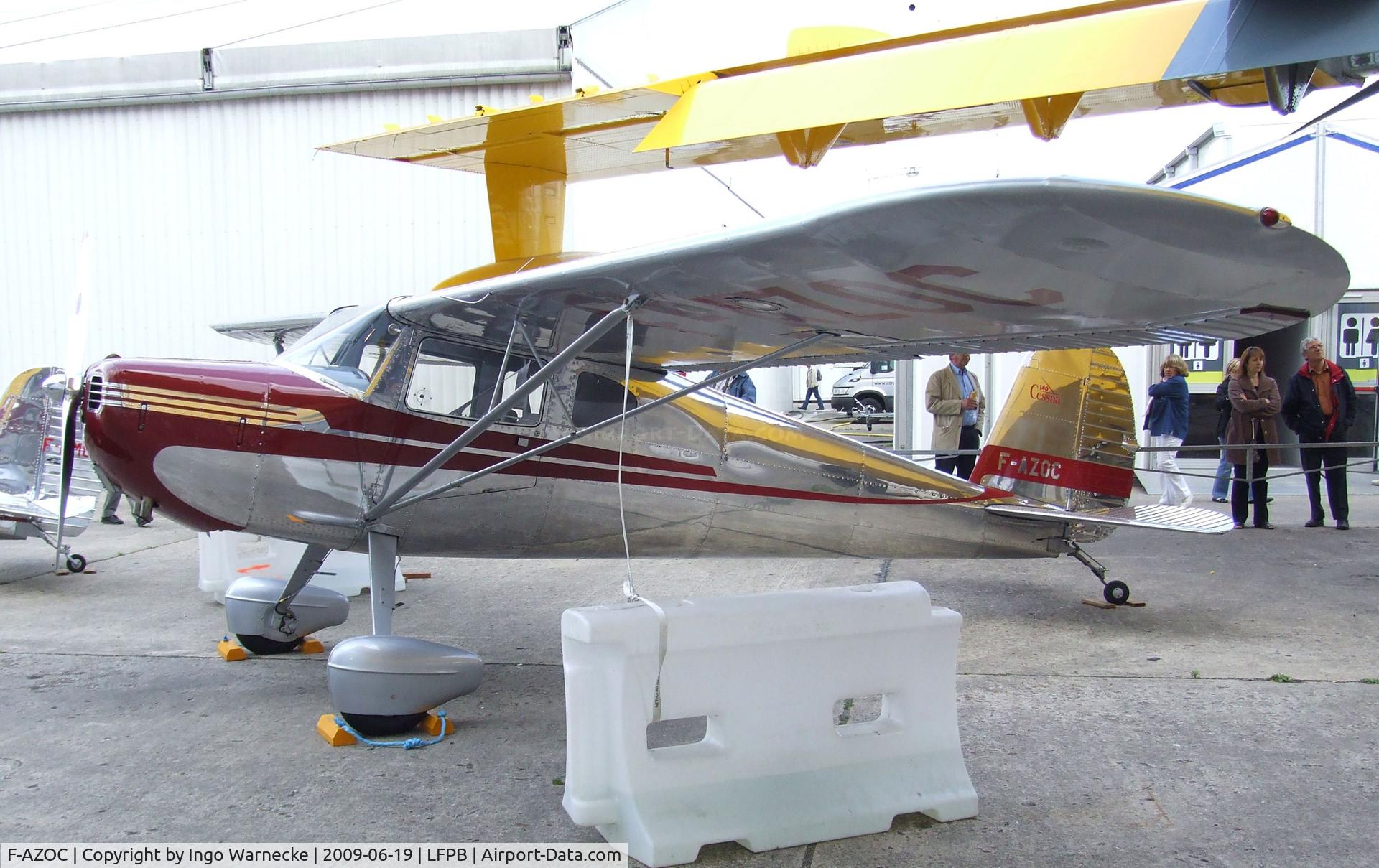 F-AZOC, 1946 Cessna 140 C/N 8353, Cessna 140 at the Musée de l'Air during Aerosalon 2009, Paris