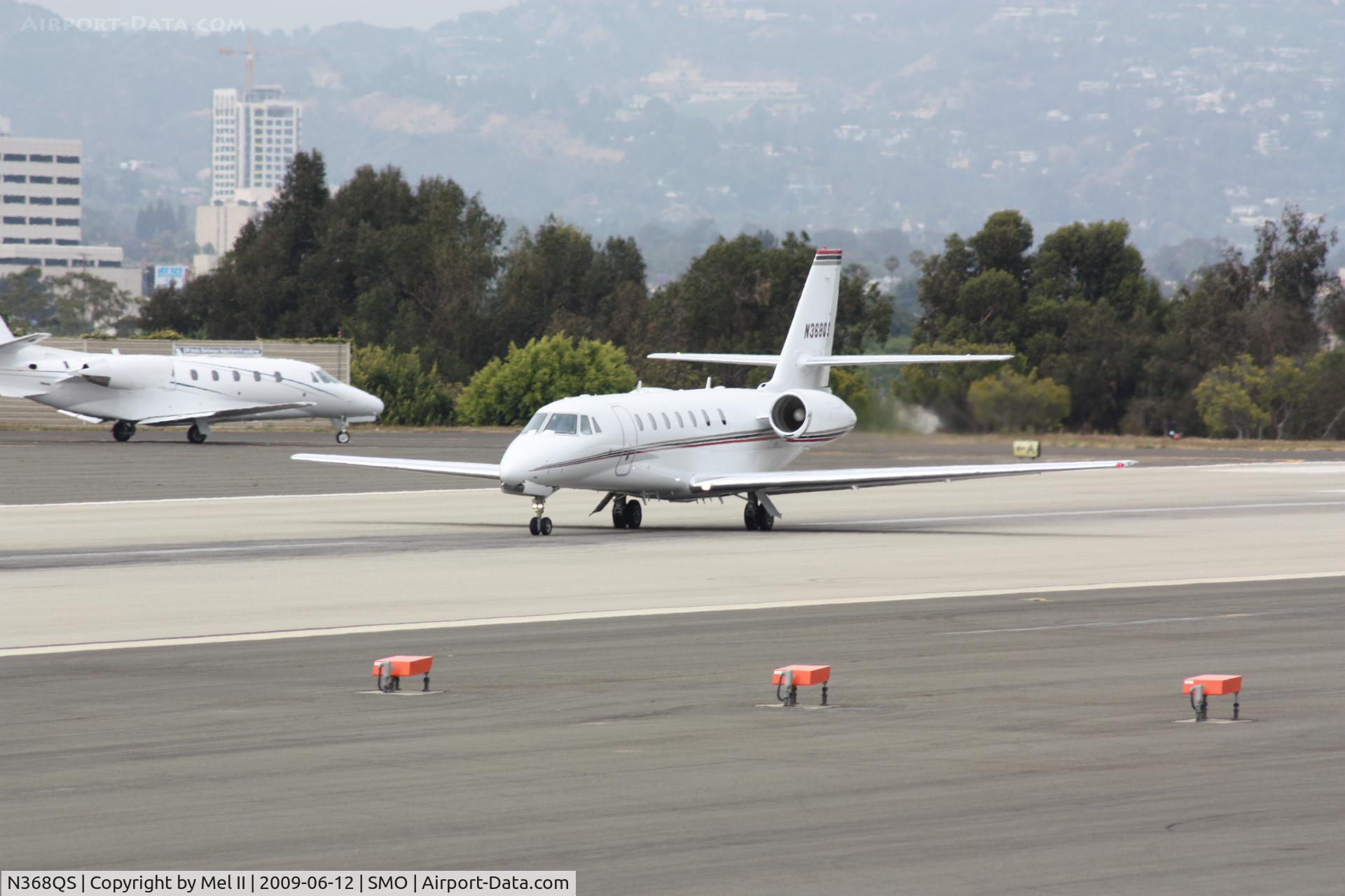 N368QS, 2006 Cessna 680 Citation Sovereign C/N 680-0073, EJA368P - KSMO-KAPC - Departing RWY 21