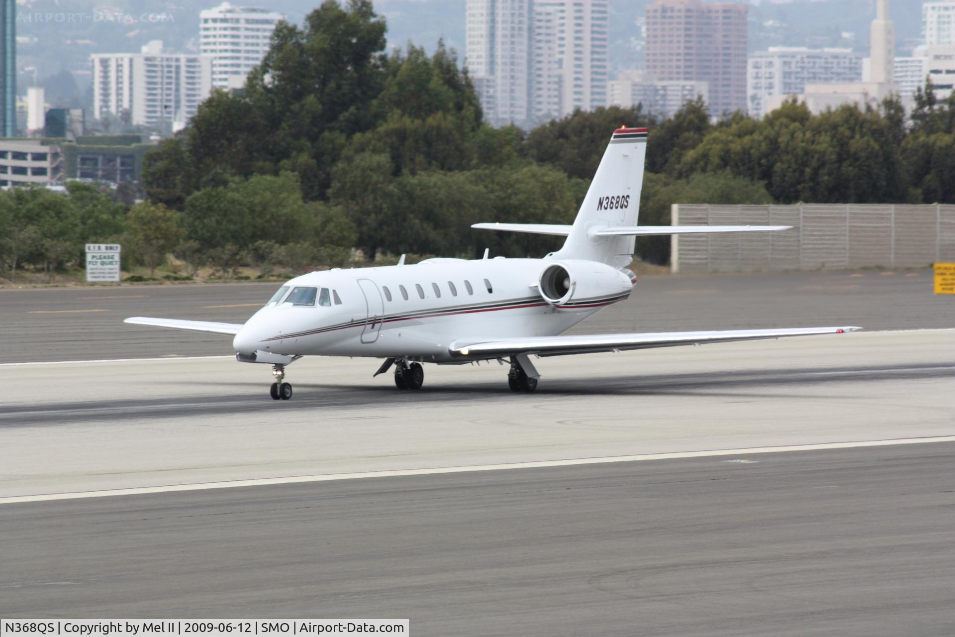 N368QS, 2006 Cessna 680 Citation Sovereign C/N 680-0073, EJA368P - KSMO-KAPC - Departing RWY 21