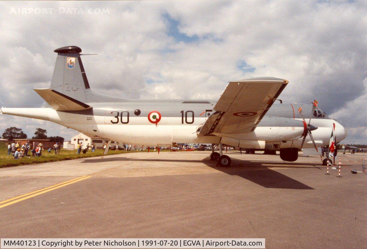 MM40123, Breguet 1150 Atlantic C/N 85, Atlantic of 30 Stormo Italian Air Force at the 1991 Intnl Air Tattoo at RAF Fairford.