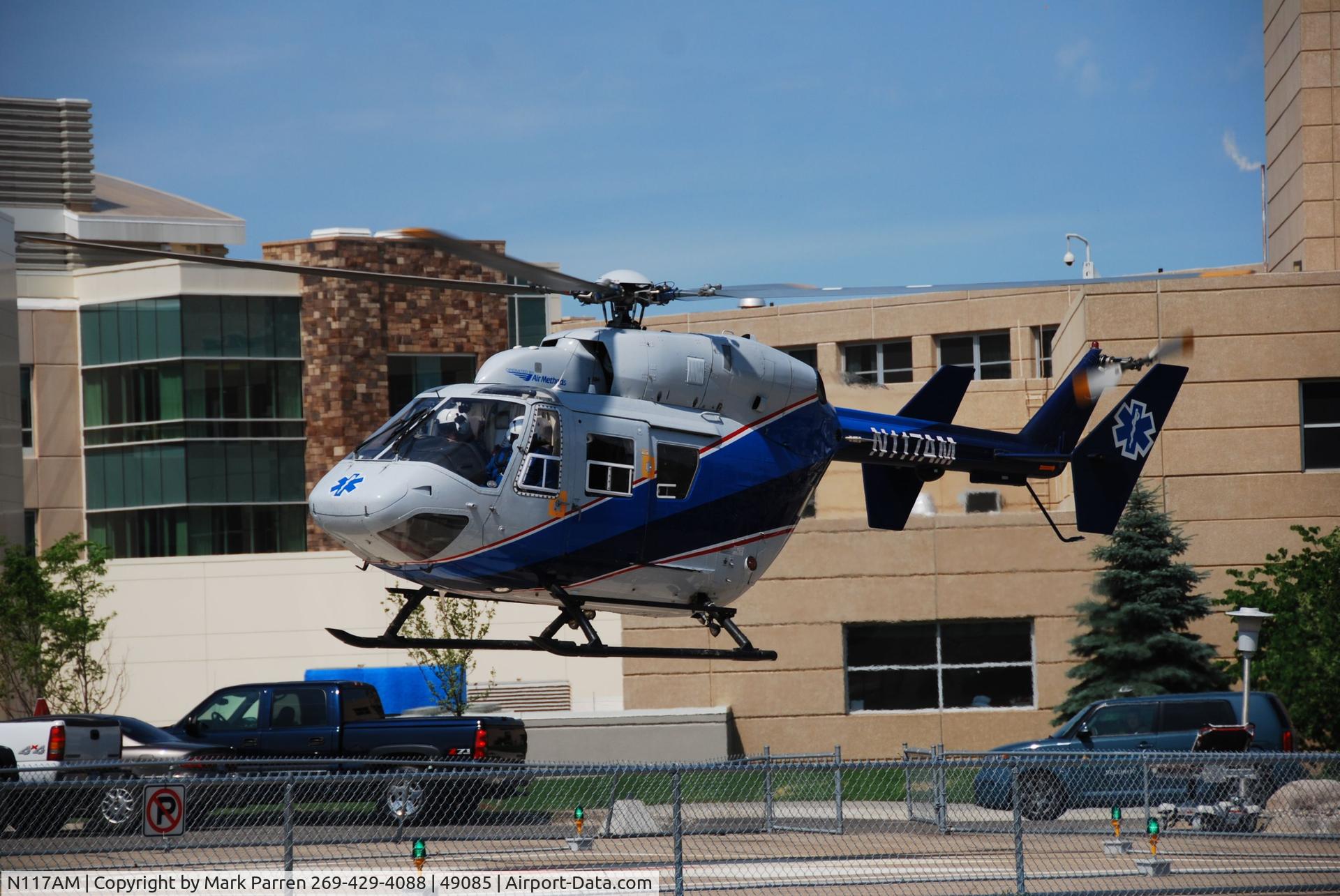 N117AM, 1988 Eurocopter-Kawasaki BK-117B-2 C/N 7140, Good Samaritan of Air Methods - Lakeland Saint Joseph, MI