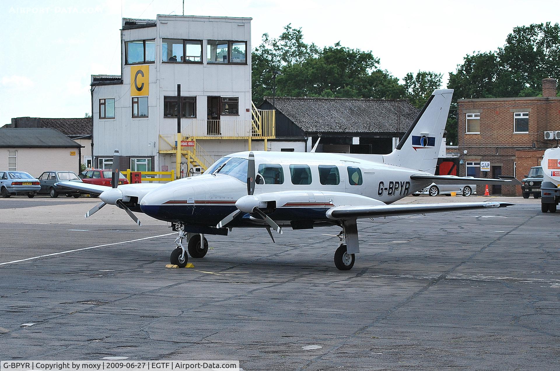 G-BPYR, 1977 Piper PA-31-310 C Navajo C/N 31-7812032, Piper PA-31 at Fairoaks