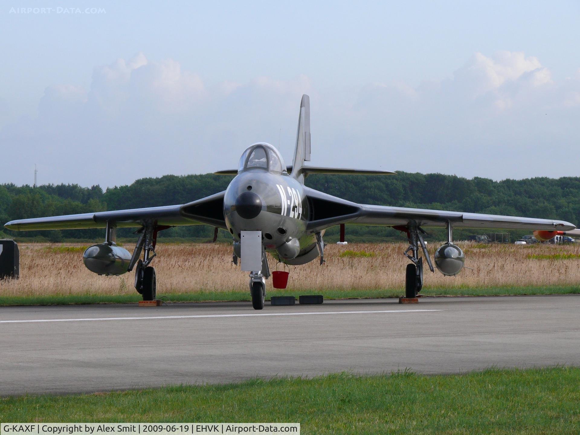 G-KAXF, 1956 Hawker Hunter F.6A C/N S4/U/3361, Hawker Hunter F6A G-KAXF Dutch Hawker Hunter Foundation painted as Dutch Air Force N-294