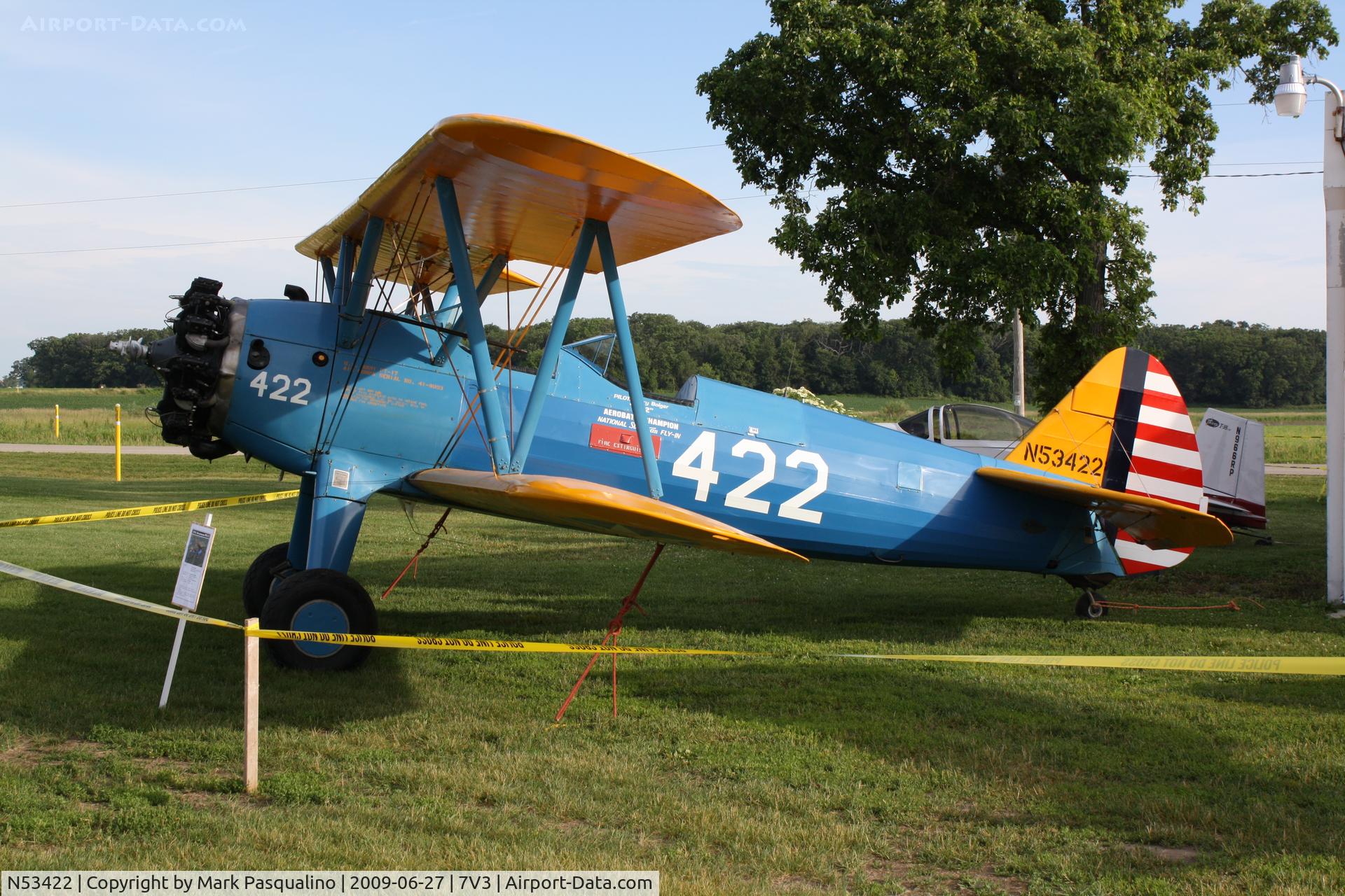 N53422, 1941 Boeing A75N1(PT17) C/N 75-1652, Stearman