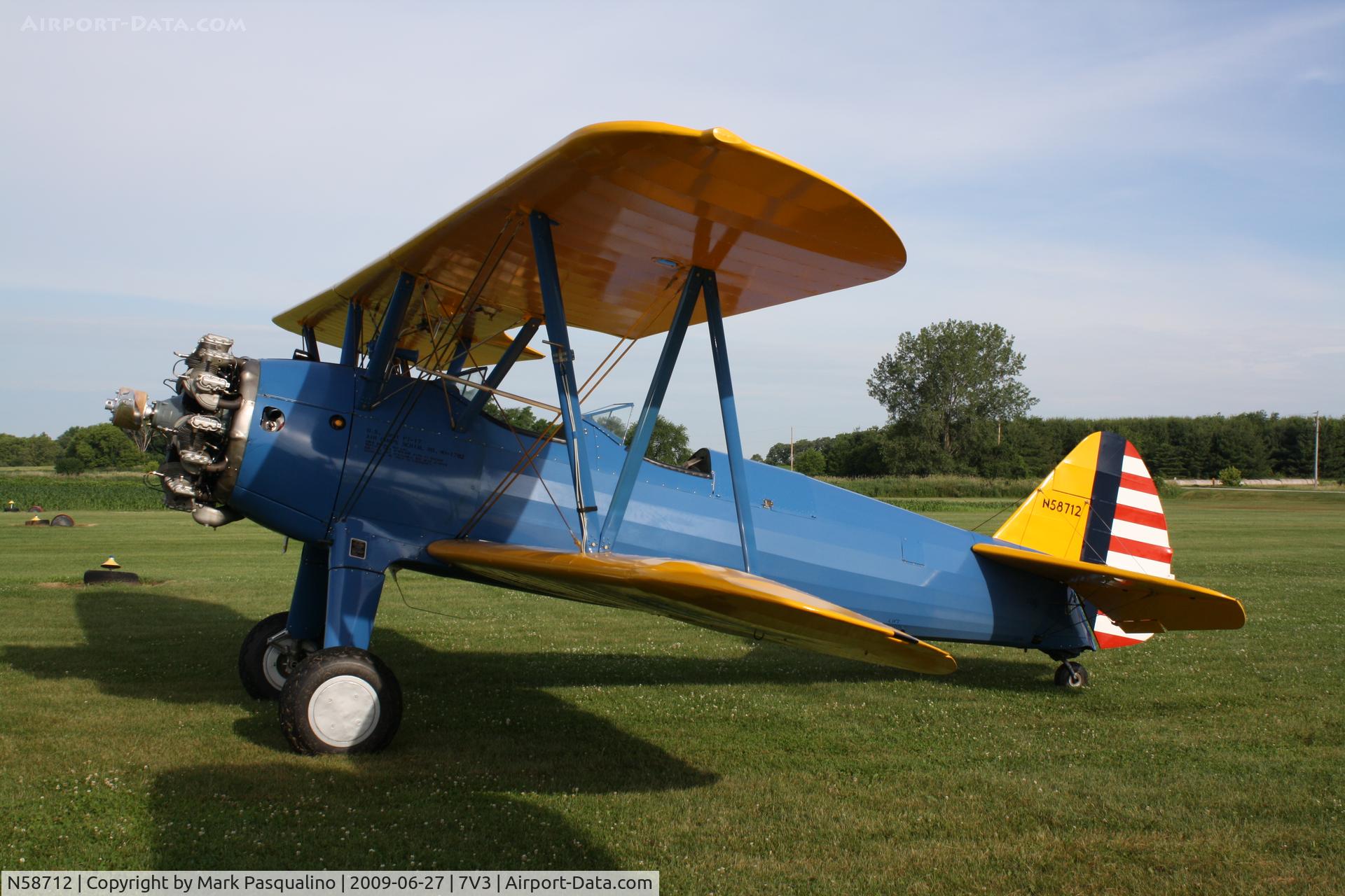 N58712, 1941 Boeing A75N1(PT17) C/N 75-341, Stearman