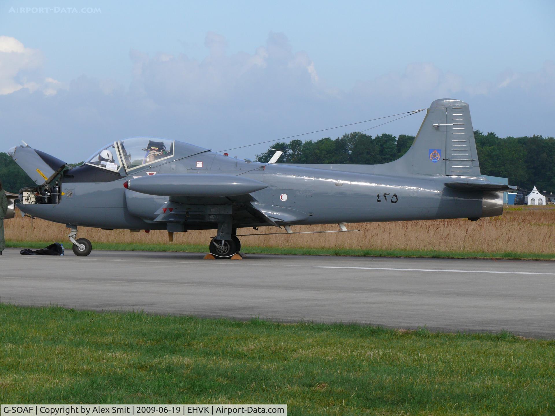 G-SOAF, 1986 BAC 167 Strikemaster Mk.82A C/N 425, BAC 167 Strikemaster Mk82A G-SOAF Team Viper painted as Oman Air Force 425
