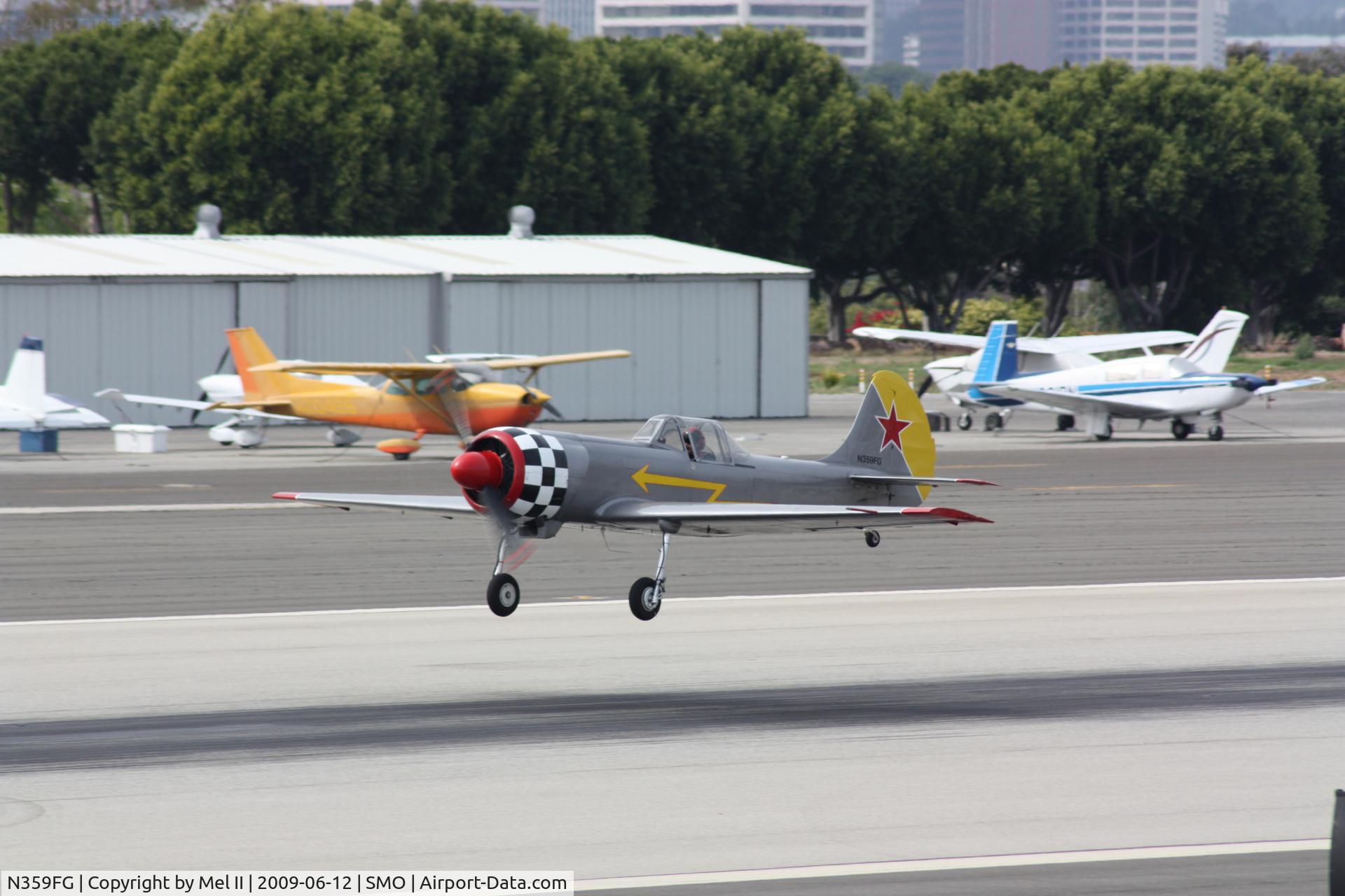 N359FG, 1984 Yakovlev Yak-50 C/N 842305, Departing RWY 21