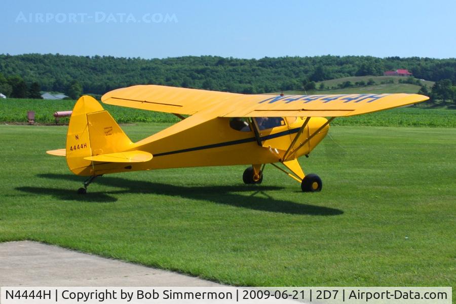 N4444H, 1948 Piper PA-15 Vagabond Vagabond C/N 15-233, Father's Day fly-in at Beach City, Ohio