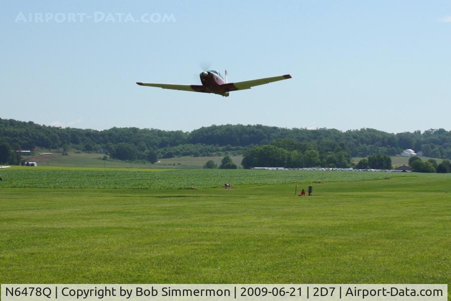 N6478Q, 1967 Mooney M20F Executive C/N 680020, Departing 28 at the Beach City, Ohio Father's Day fly-in.