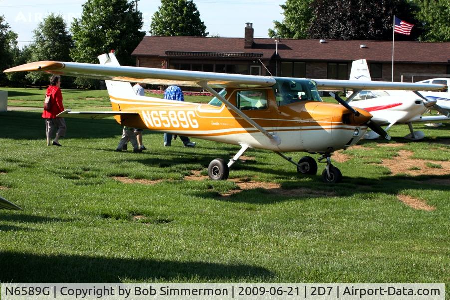 N6589G, 1970 Cessna 150L C/N 15072089, Father's Day fly-in at Beach City, Ohio