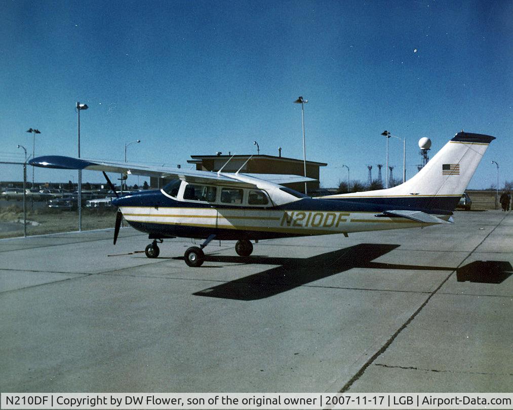 N210DF, 1968 Cessna T210J Turbo Centurion C/N T210-0397, Taken in 1970, I believe in Long Beach, CA.  I am a grandson of the planes original owner.