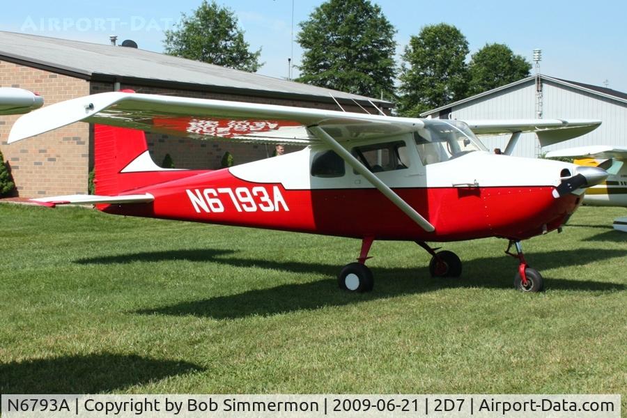N6793A, 1956 Cessna 172 C/N 28893, Father's Day fly-in at Beach City, Ohio