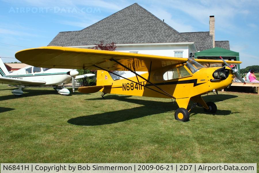 N6841H, 1946 Piper J3C-65 Cub Cub C/N 20065, Father's Day fly-in at Beach City, Ohio