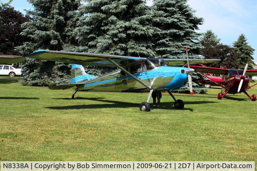 N8338A, 1952 Cessna 170B C/N 25190, Father's Day fly-in at Beach City, Ohio