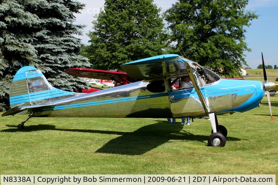 N8338A, 1952 Cessna 170B C/N 25190, Father's Day fly-in at Beach City, Ohio