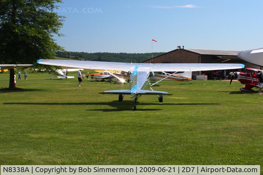 N8338A, 1952 Cessna 170B C/N 25190, Father's Day fly-in at Beach City, Ohio