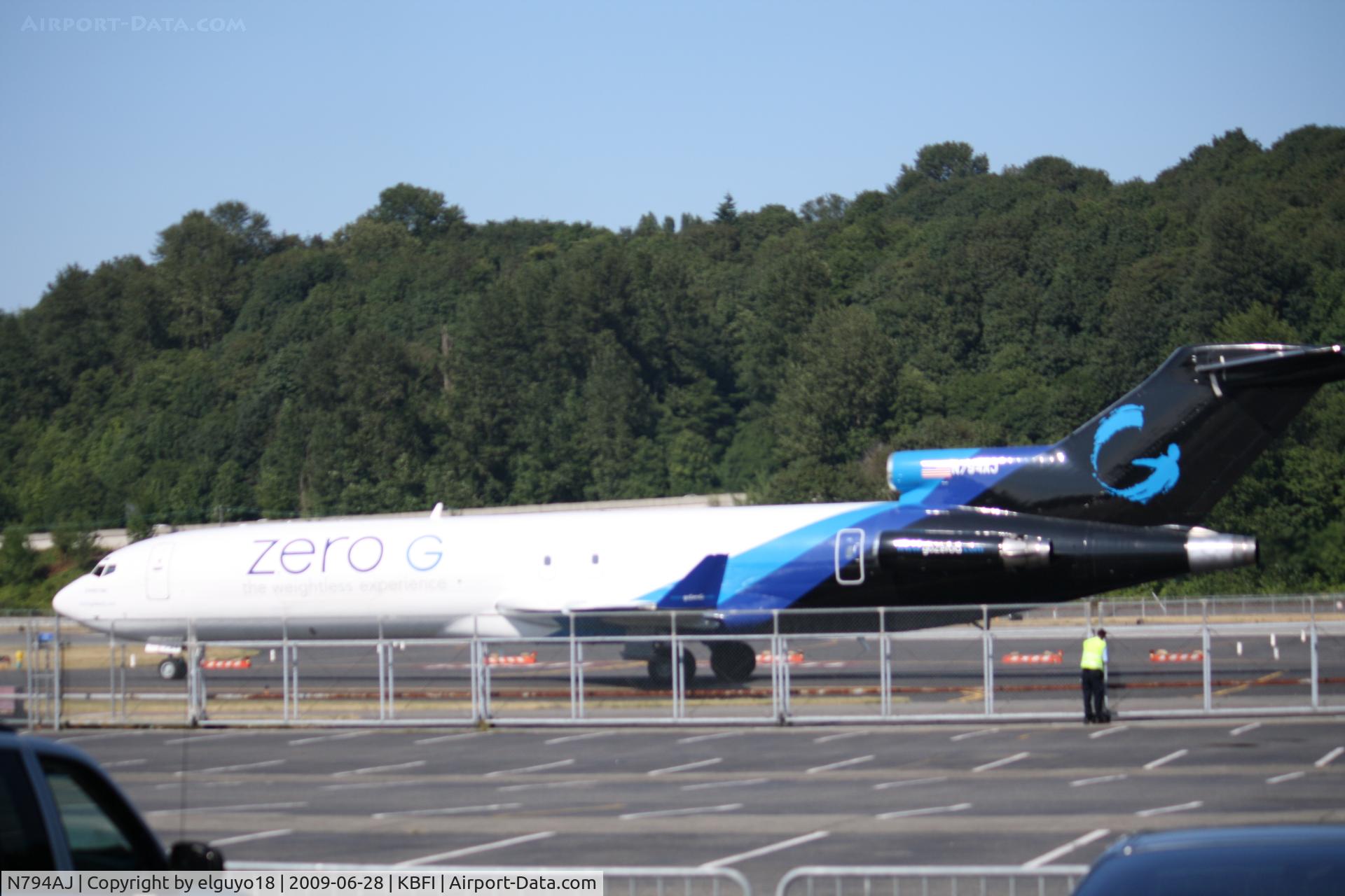 N794AJ, 1976 Boeing 727-227 C/N 21243, THE ZERO G EXPERIANCE
