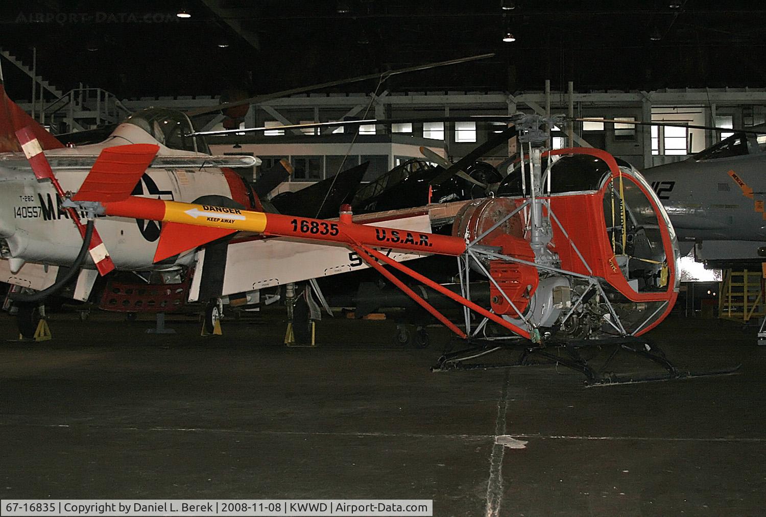67-16835, 1967 Hughes TH-55A Osage C/N 78-0942, This helicopter, on display at the Naval Air Station Wildwood Museum, is dedicated to Vietnam War veterans and MIAs.