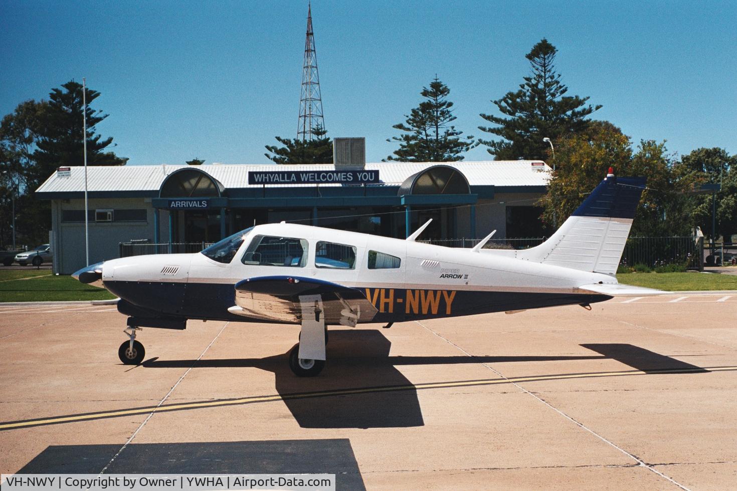 VH-NWY, 1977 Piper PA-28R-201T Cherokee Arrow III C/N 28R-7703008, NWY at Whyalla South Auatralia