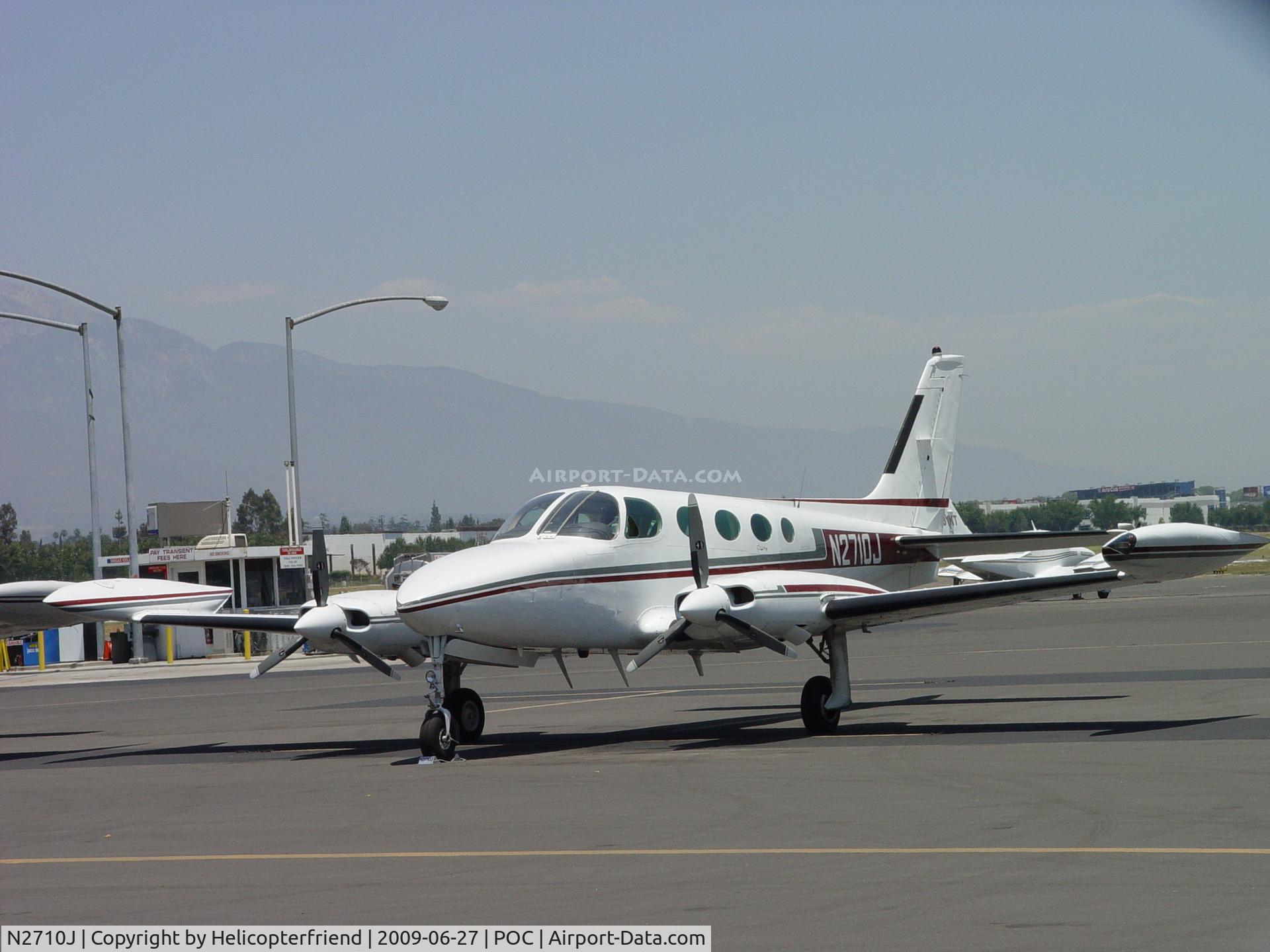 N2710J, 1979 Cessna 335 C/N 335-0043, Parked in Transient Parking