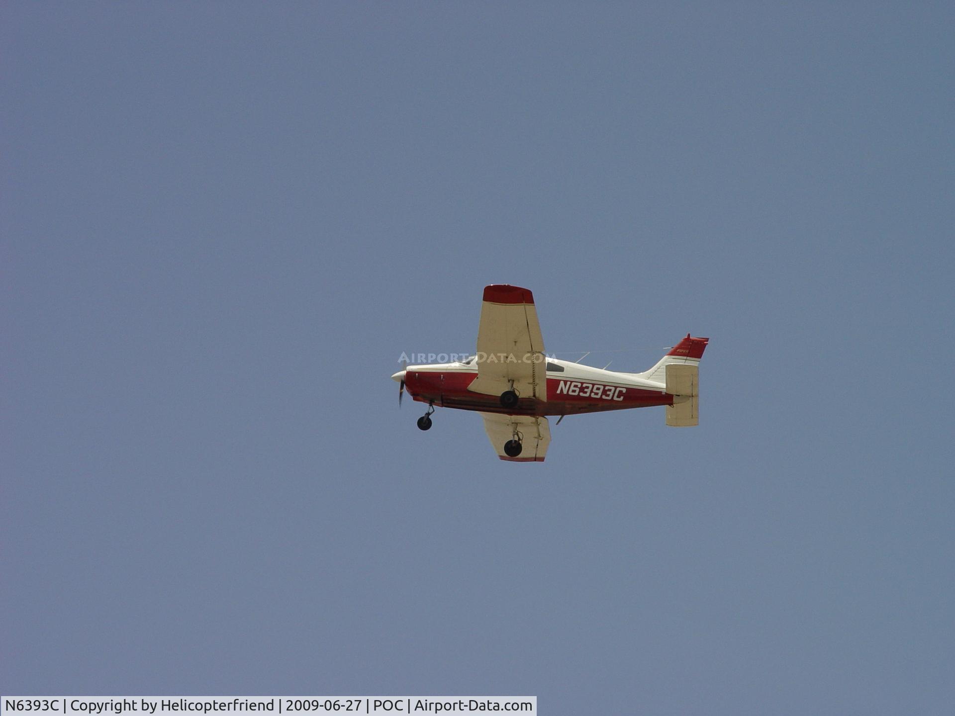 N6393C, 1978 Piper PA-28-161 Cherokee Warrior II C/N 28-7816419, Either a missed approach or a fly by