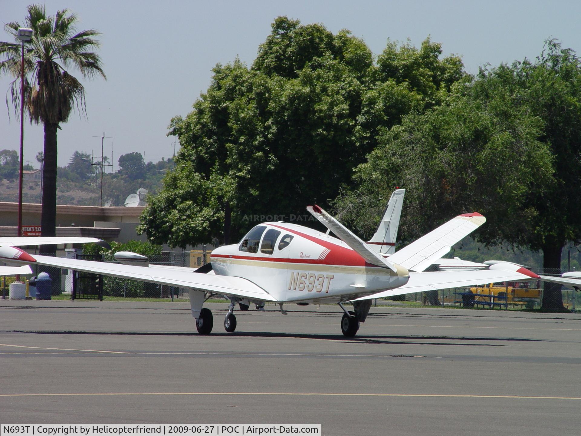 N693T, 1959 Beech K35 Bonanza C/N D-5984, Parked waiting for friends to taxi in