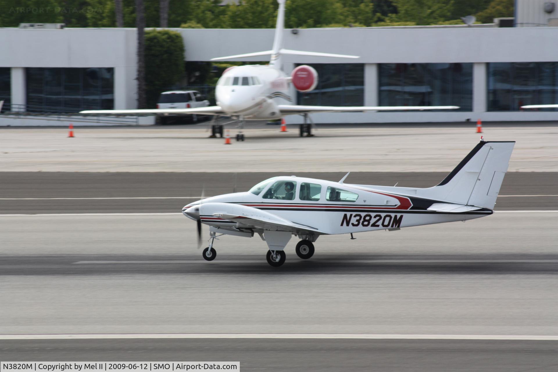 N3820M, 1981 Beech 95-B55 (T42A) Baron C/N TC-2372, KMSO-KOXR - Departing RWY 21