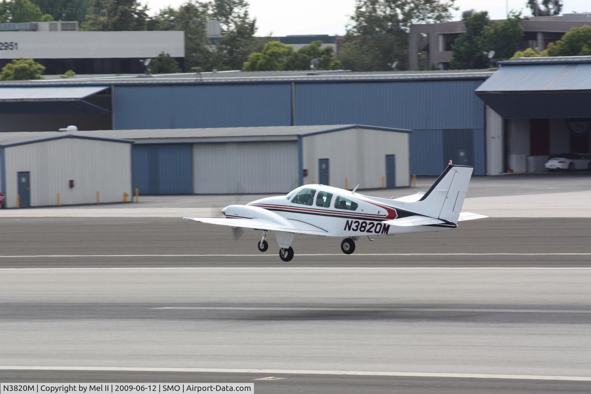 N3820M, 1981 Beech 95-B55 (T42A) Baron C/N TC-2372, KMSO-KOXR - Departing RWY 21
