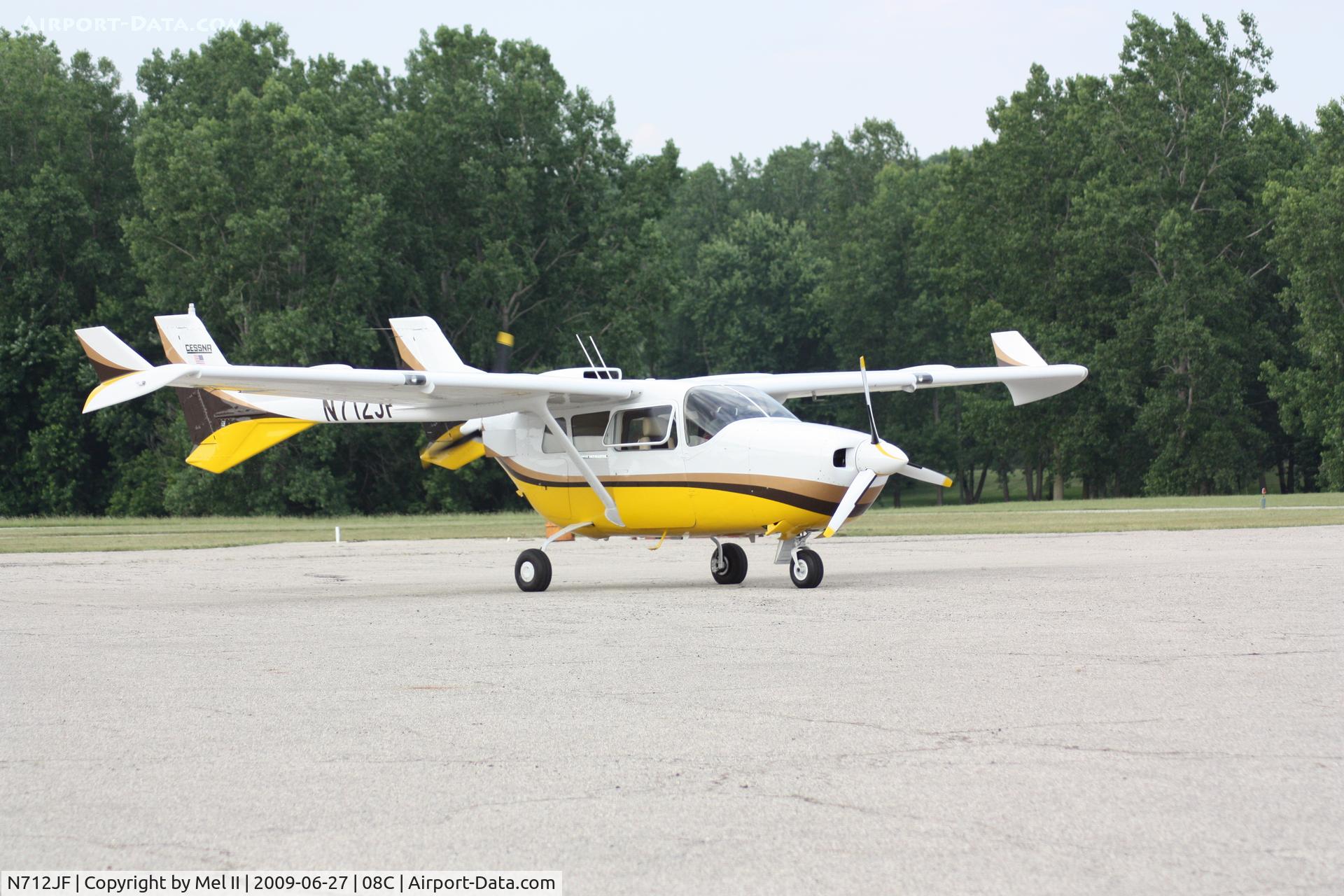 N712JF, 1968 Cessna 337C Super Skymaster C/N 337-0859, KMTN-08C - Taxiing To Parking