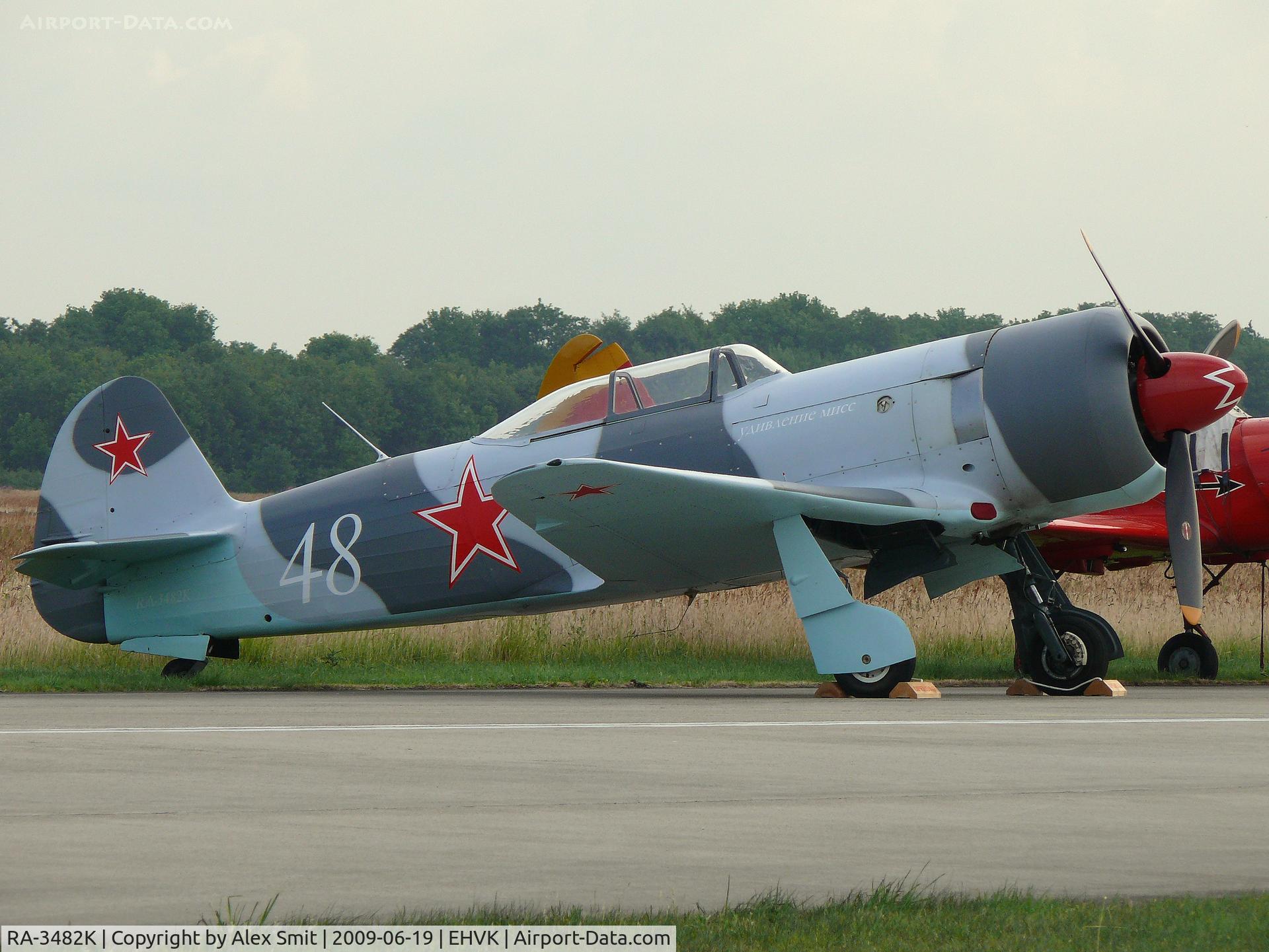 RA-3482K, Yakovlev Yak-3UA C/N 003, Yakovlev Yak-3U RA-3482K Yakassociation Holland painted as 48/white Russian Air Force