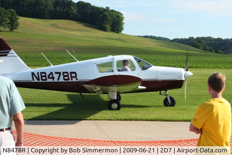 N8478R, 1966 Piper PA-28-140 C/N 28-22385, Father's Day fly-in at Beach City, Ohio