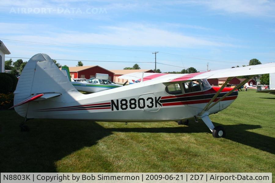 N8803K, 1947 Stinson 108-1 Voyager C/N 108-1803, Father's Day fly-in at Beach City, Ohio