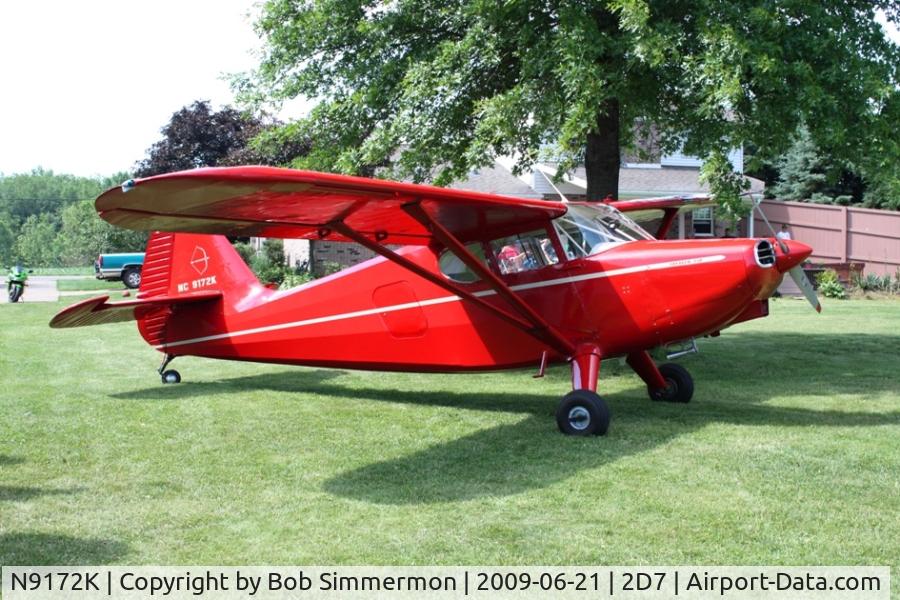 N9172K, 1947 Stinson 108-1 Voyager C/N 108-2172, Father's Day fly-in at Beach City, Ohio