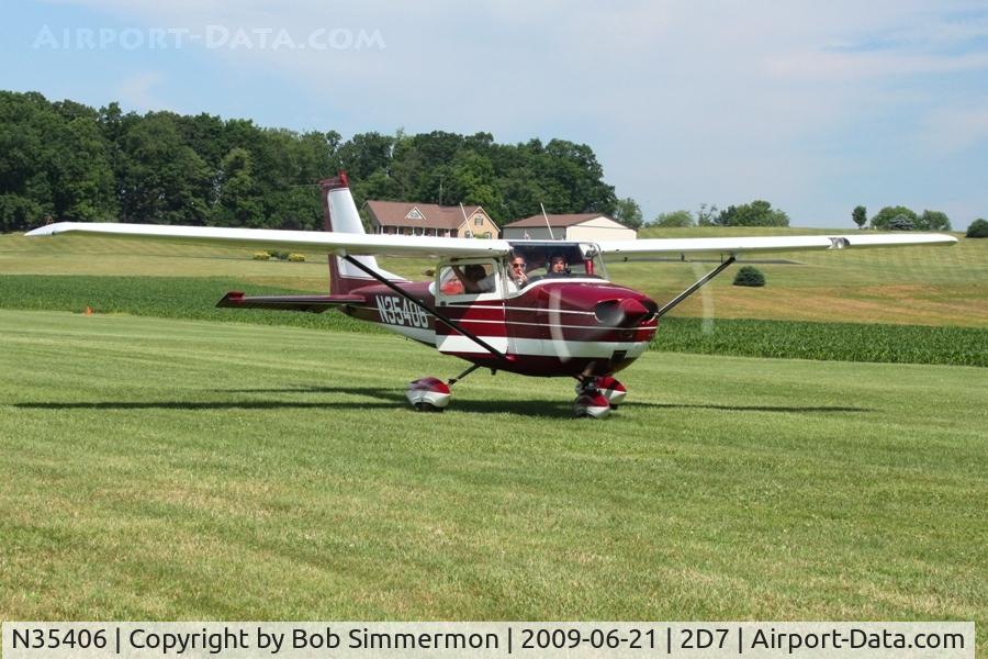 N35406, 1968 Cessna 172I C/N 17256752, Father's Day fly-in at Beach City, Ohio