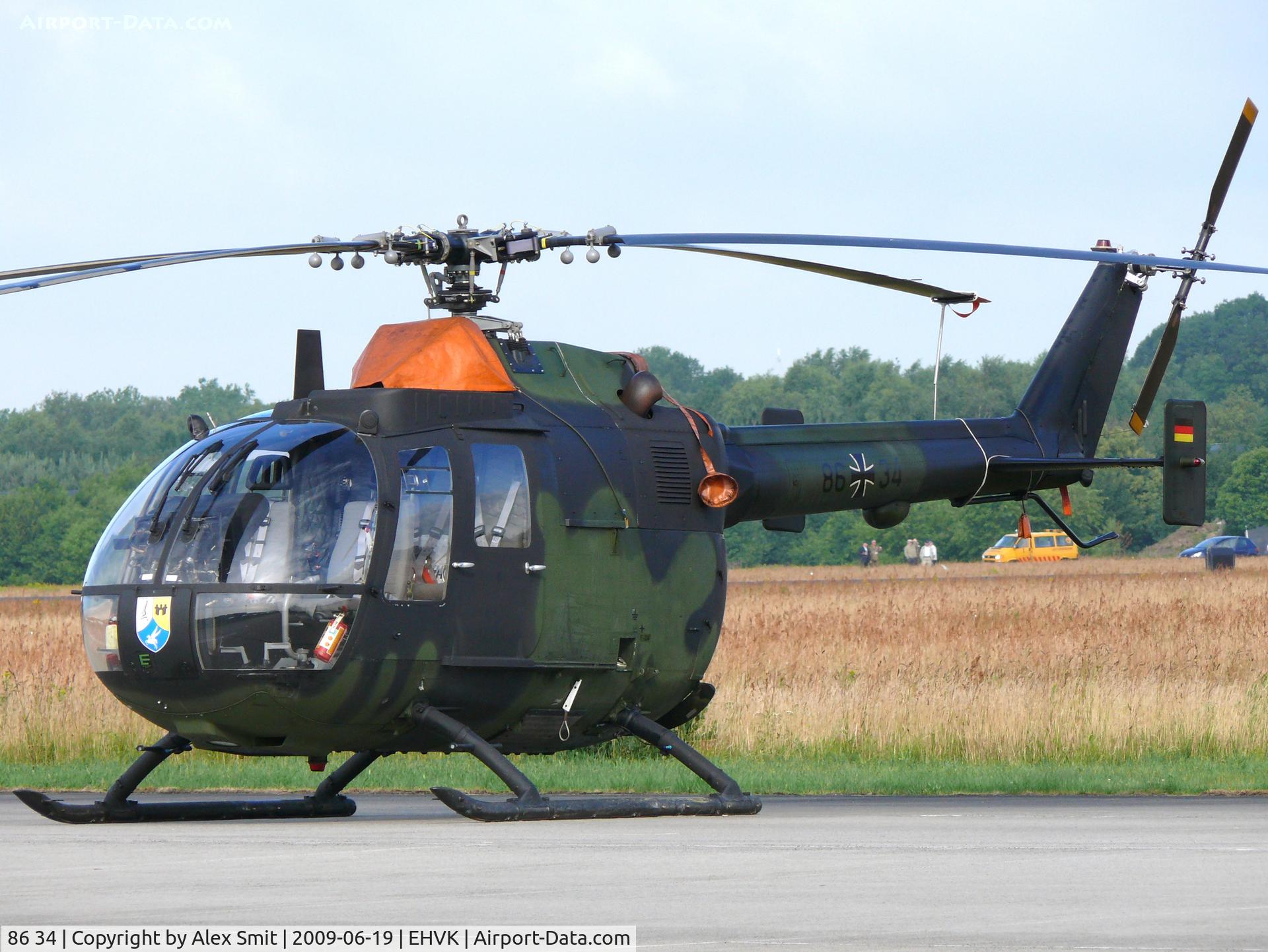 86 34, MBB Bo.105P1 (Demod) C/N 6034, MBB Bo105P Demod 86+34 German Air Force