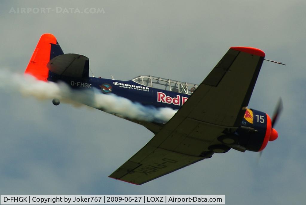 D-FHGK, 1942 Noorduyn AT-16 Harvard IIB C/N 14A-324, Red Bull / Sennheiser Noorduyn AT-16 Harvard IIB