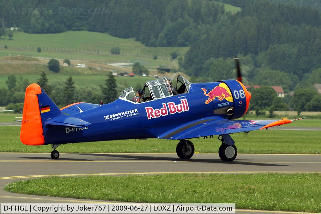 D-FHGL, 1953 North American SNJ-5 Texan Texan C/N 88-14713, Red Bull / Sennheiser Noorduyn AT-16 Harvard IIB