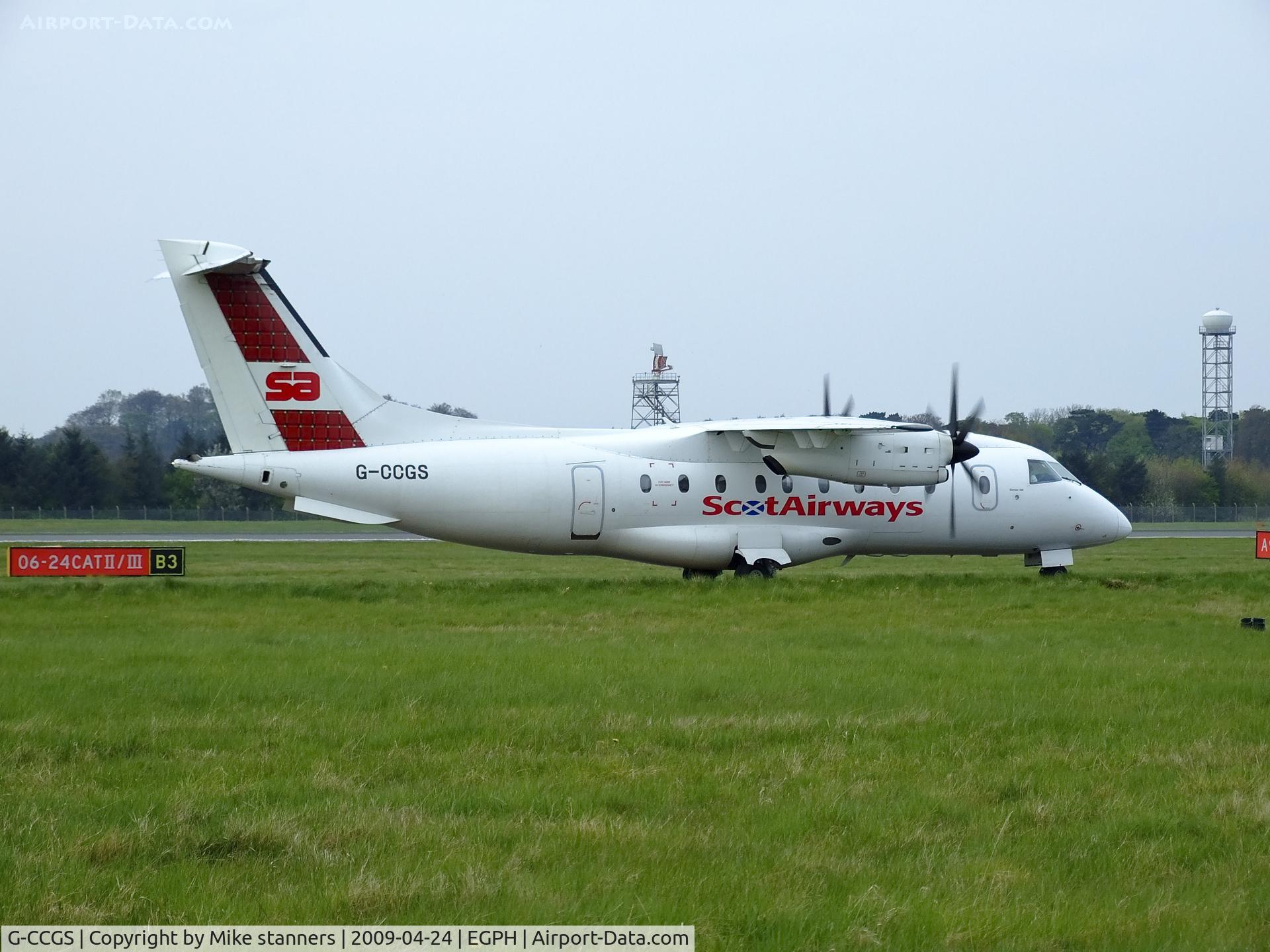 G-CCGS, 1998 Dornier 328-100 C/N 3101, Cityjet DO.328 Arriving at EDI But still in the colours of Scot airways