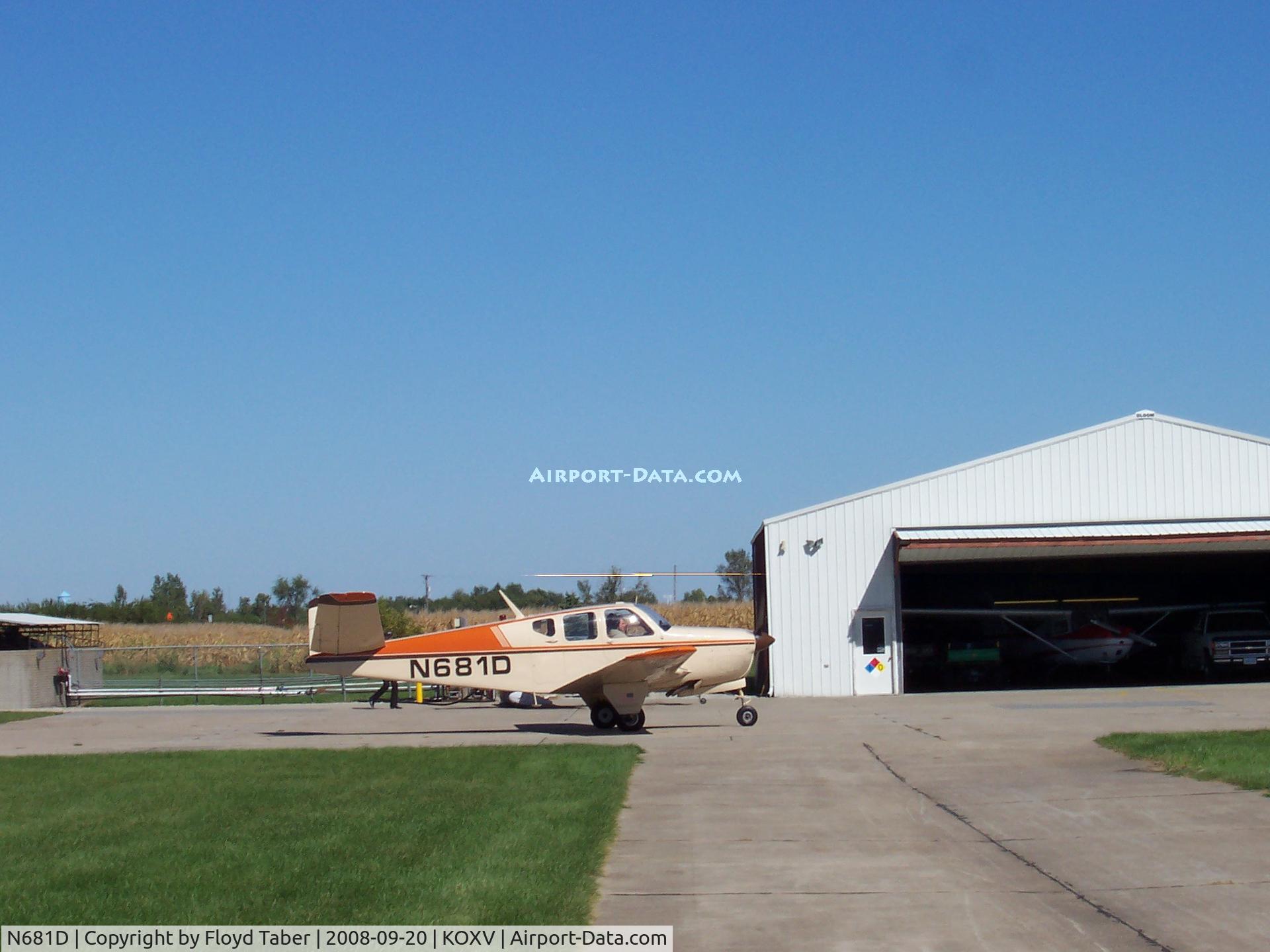 N681D, 1951 Beech C35 Bonanza C/N D-2955, In For Fuel