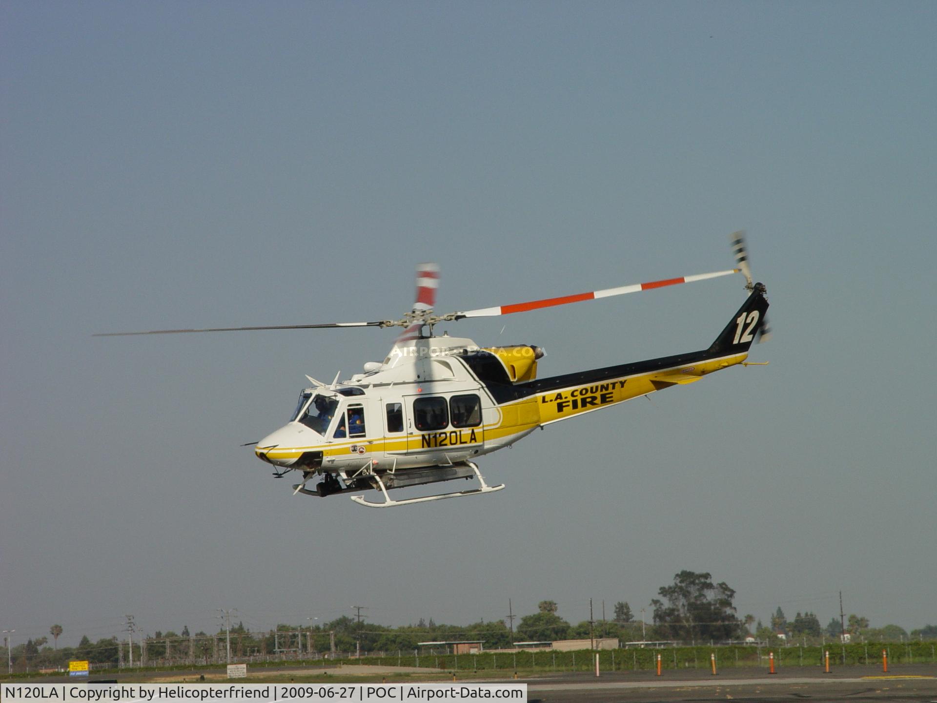 N120LA, 2007 Bell 412EP C/N 36455, In the air enroute to the Trauma Center