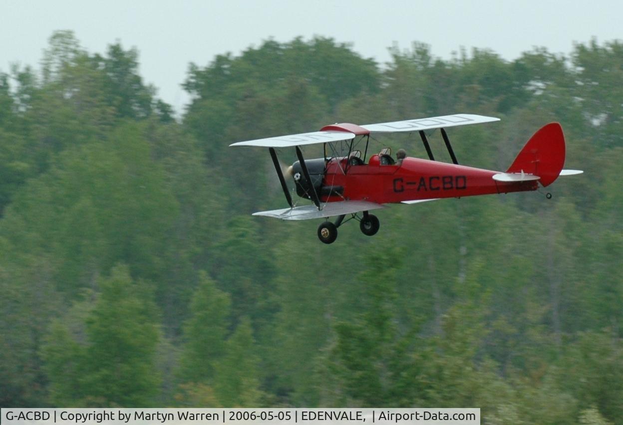 G-ACBD, 1932 De Havilland DH-82A Tiger Moth II C/N 3155, 1/4 scale radio controlled model of original