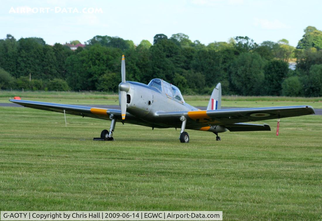 G-AOTY, 1951 De Havilland DHC-1 Chipmunk 22A C/N C1/0522, Cosford Airshow 2009