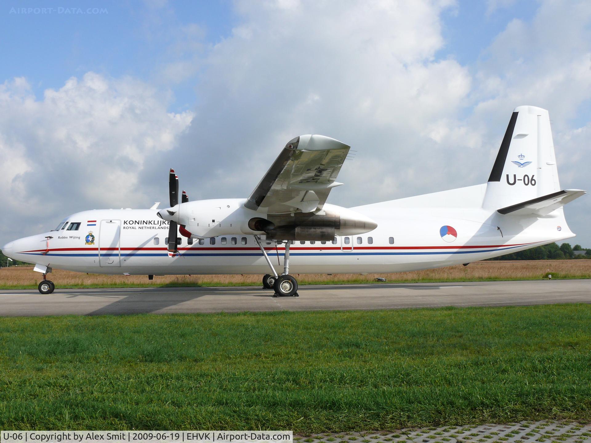 U-06, 1993 Fokker 50 C/N 20287, Fokker F27-0502 Friendship U-06 Royal Netherlands Air Force